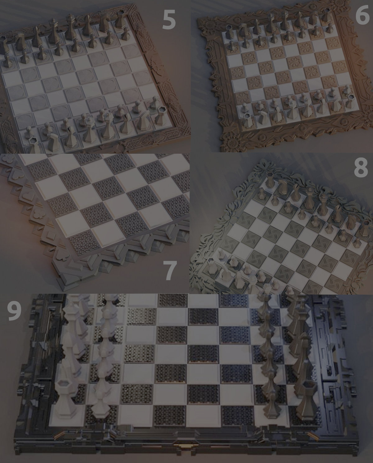 Hexchess 2 Custom Chess Board and Pieces