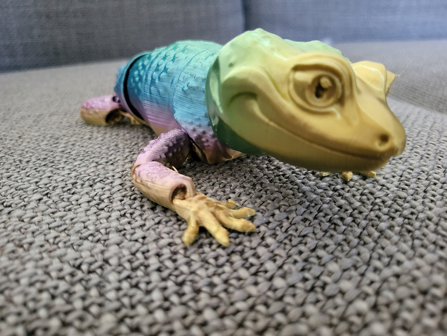 Leopard Gecko 3D Printed Articulated Desktop Pet - Excellent Fidget Toy, Sensory Toy, or ADHD