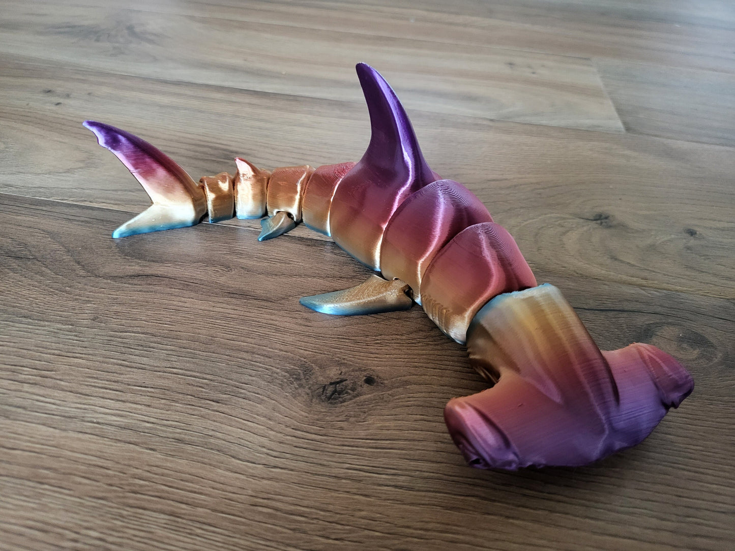 Hammerhead Shark 3D Printed Articulated Desktop Pet - Excellent Fidget Toy, Sensory Toy, or ADHD
